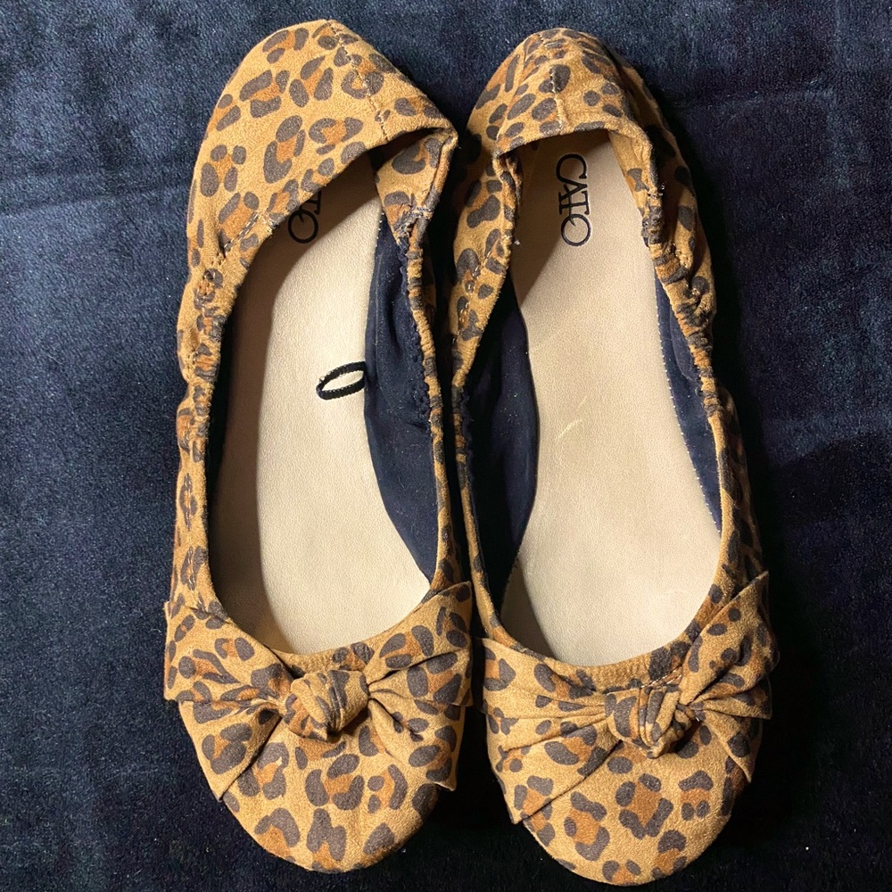 Cato Leopard print flats